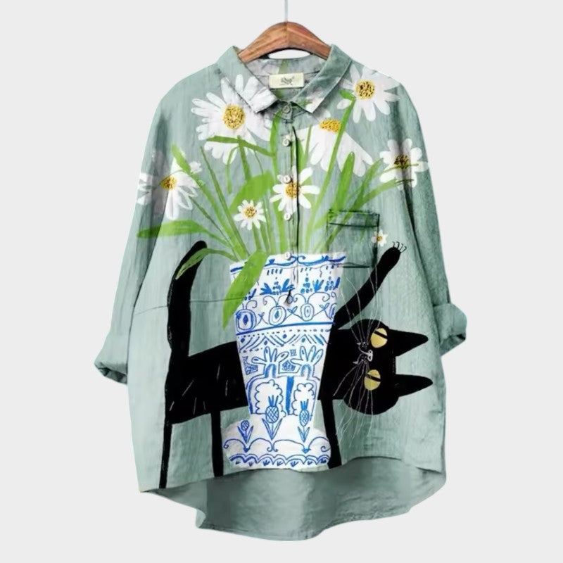 Millej™ | Kunstnerisk Printbluse