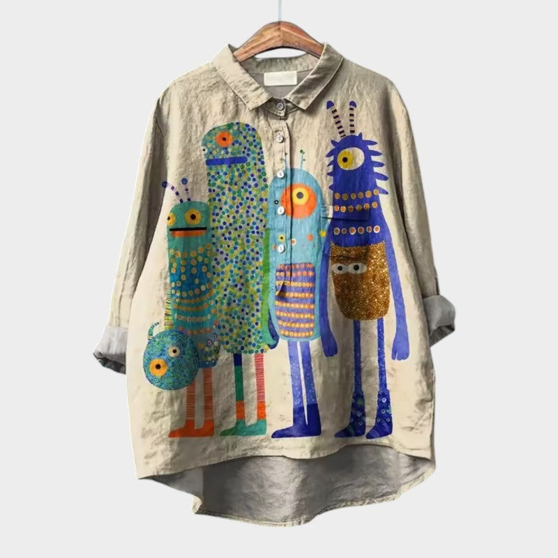 Millej™ | Kunstnerisk Printbluse
