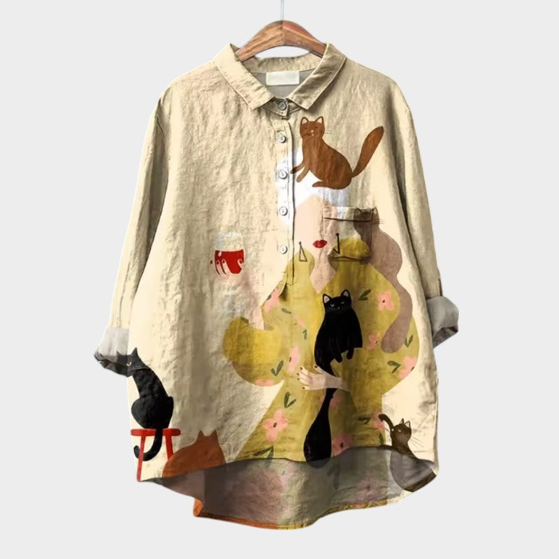 Millej™ | Kunstnerisk Printbluse