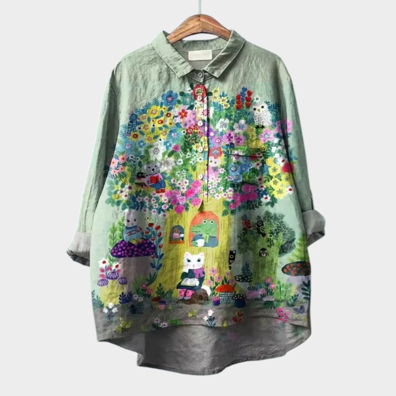 Millej™ | Kunstnerisk Printbluse
