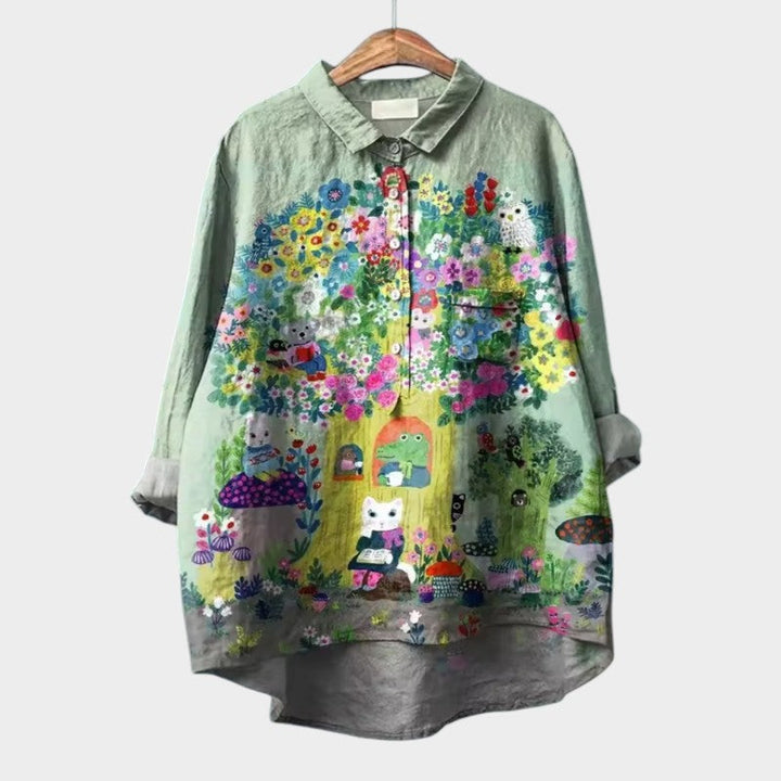 Millej™ | Kunstnerisk Printbluse