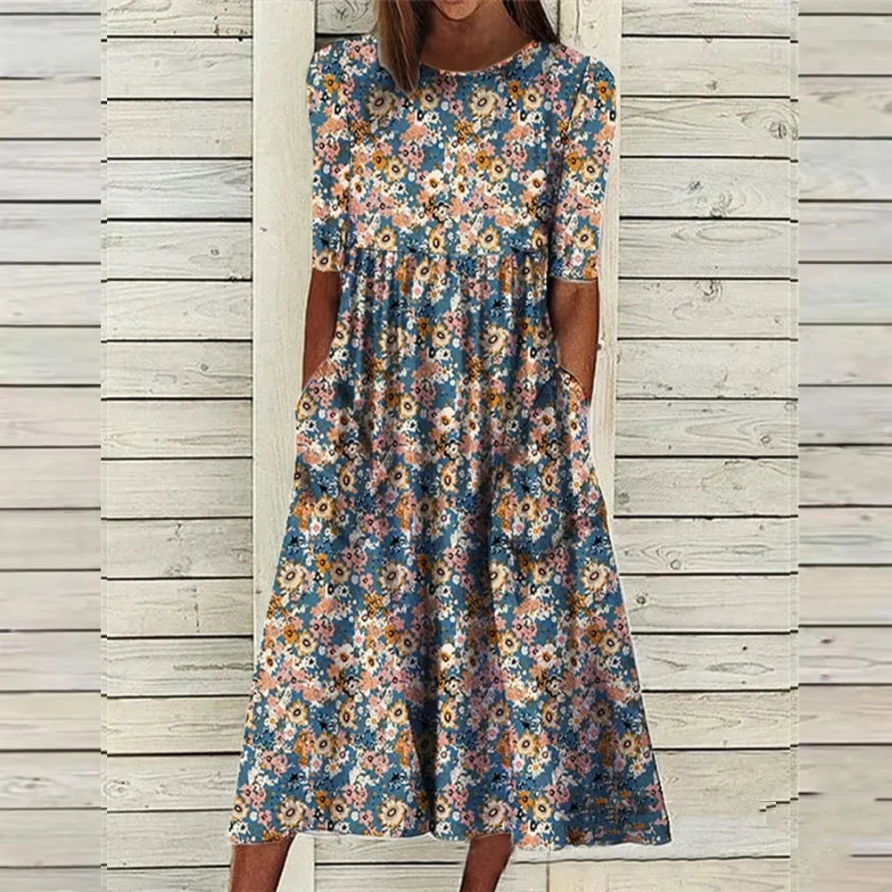Marit™ | Blomstrende Sommerkjole