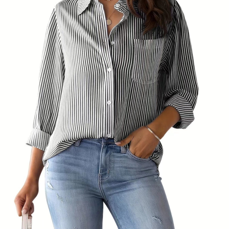 Gyda™ | Elegant bluse i bomuld med løs pasform
