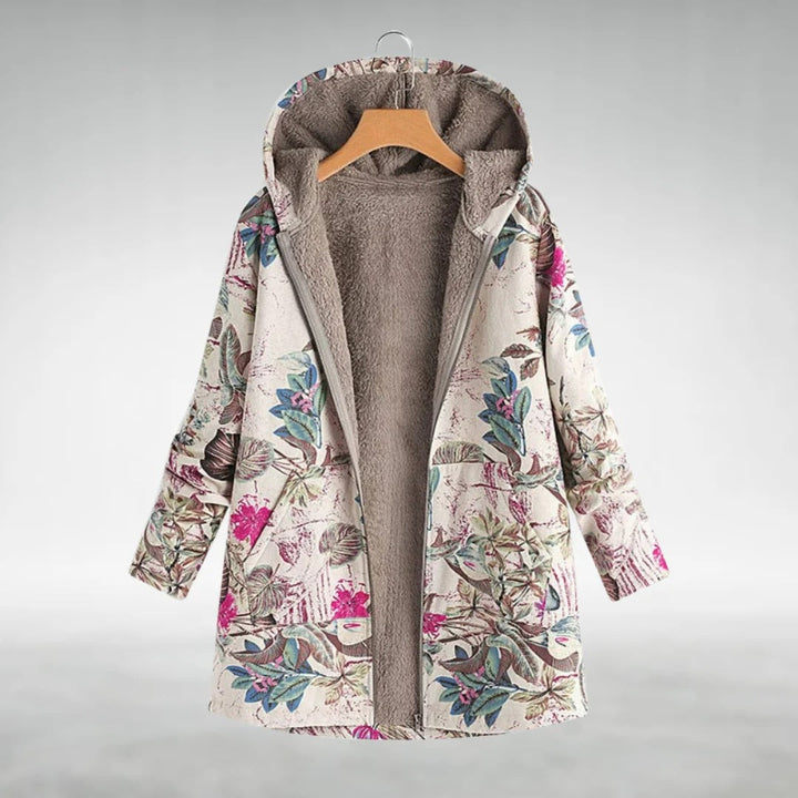 Gitte™ | Stilfuld Blomstret Fleecejakke
