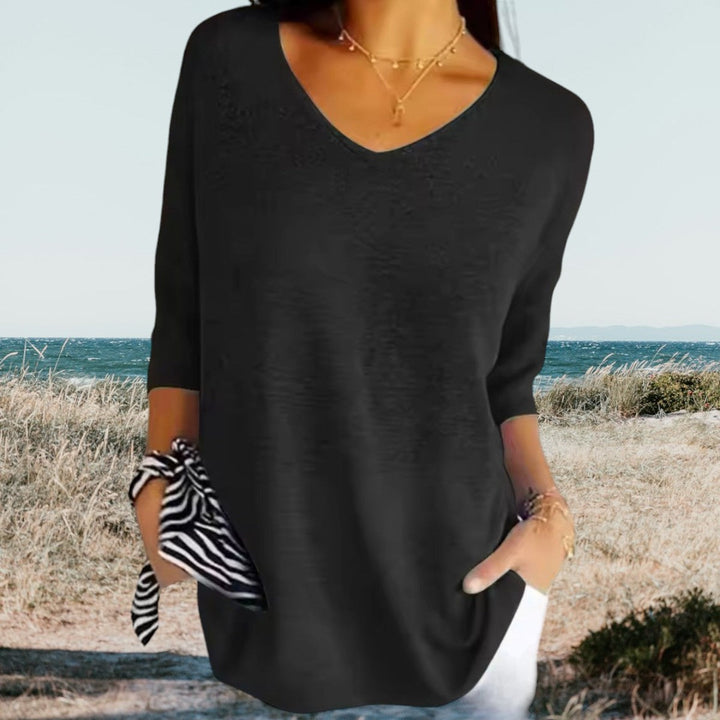 Aina-Sofie™ | Stilfuld V-Hals Casual Top