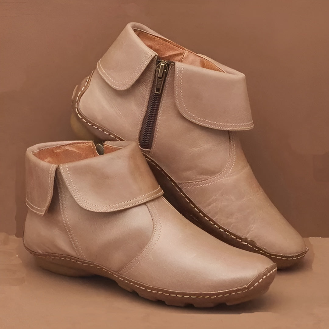 Margrét™ | Chic læder ankelstøvler
