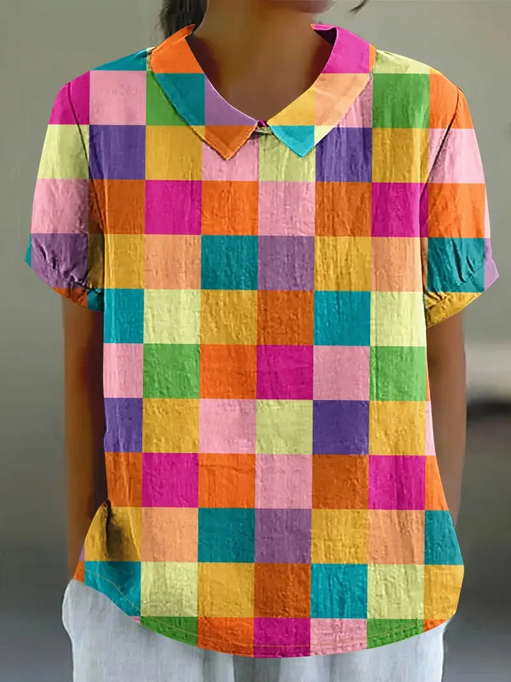 Frederika™ | Farverig og Komfortabel Bluse