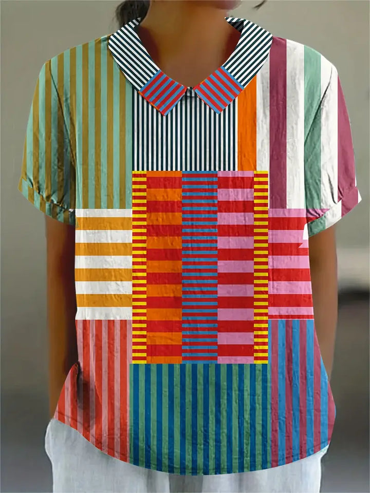 Frederika™ | Farverig og Komfortabel Bluse