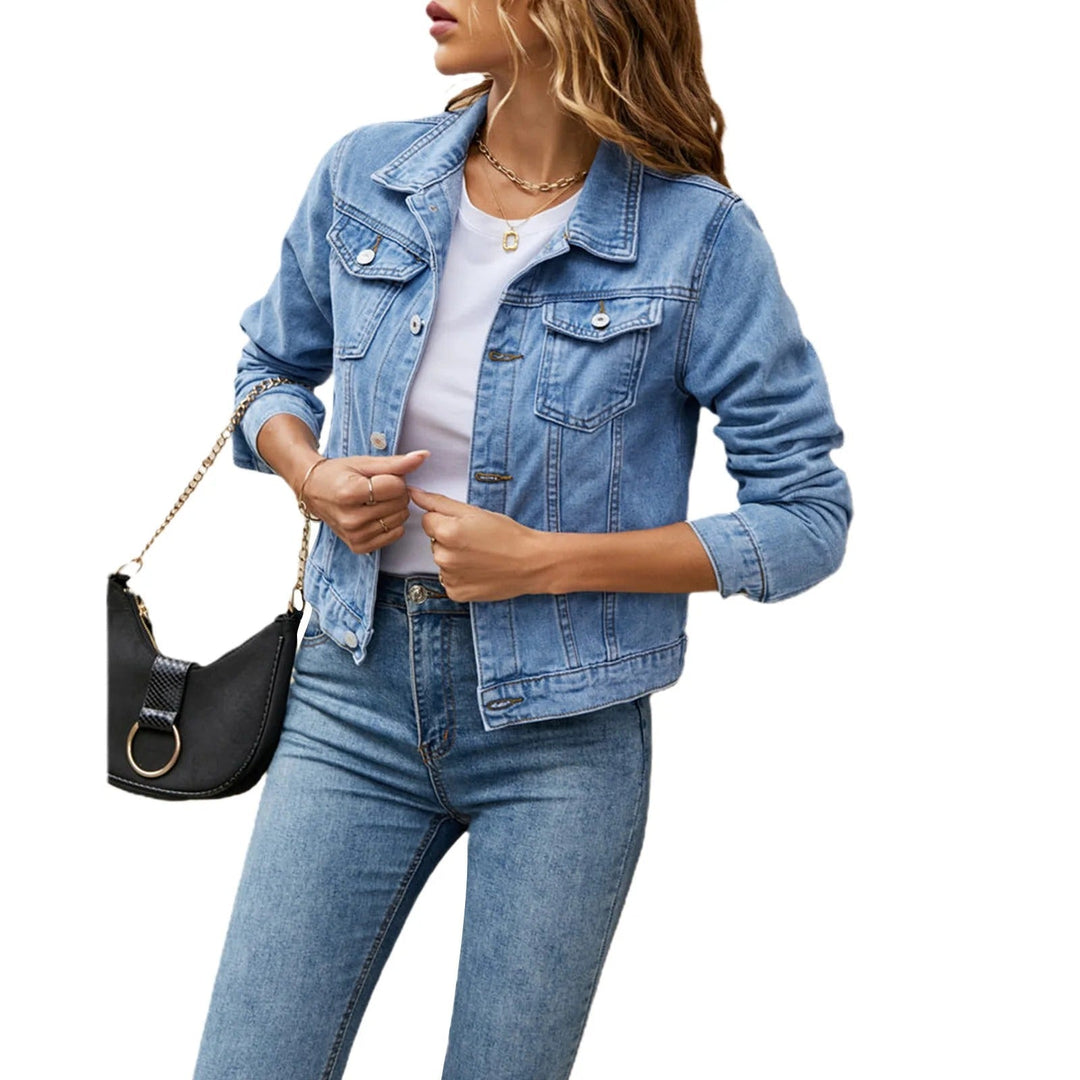 Karoline™ | Stilfuld Casual Denimjakke