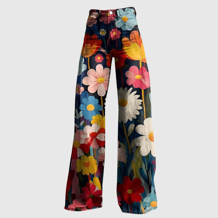 Inger™ | Stilfulde Casual Blomstrede Bukser