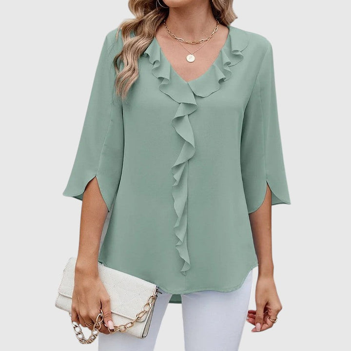 Millel™ | Elegant Flæsebluse