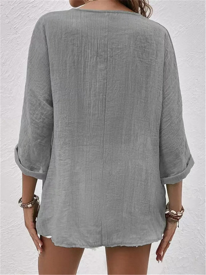 Gesine™ | Komfortabel og Casual Skjorte med Knapper