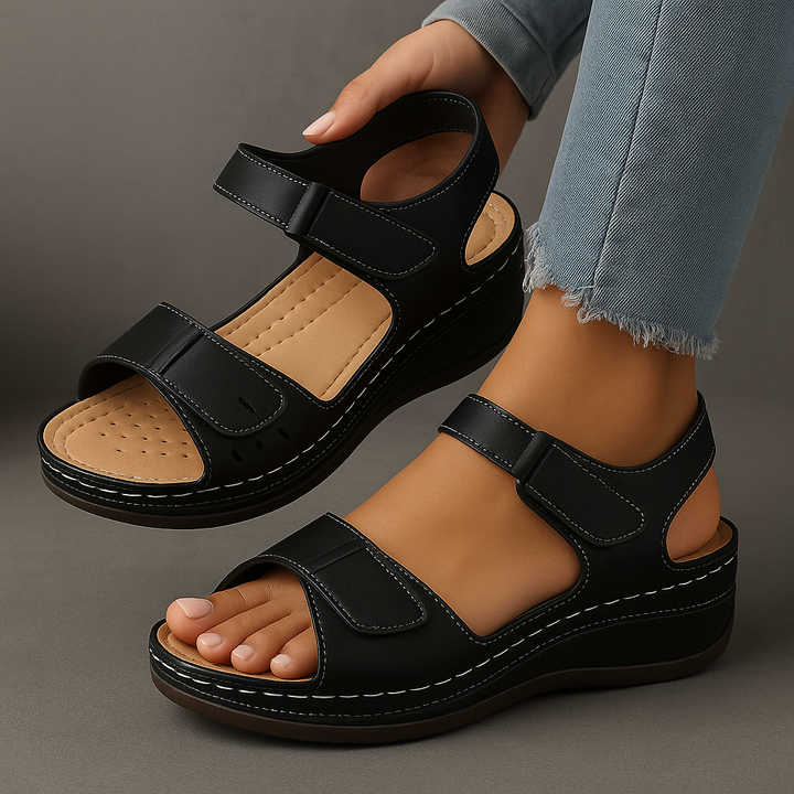 Pauline™ | Ortopædiske sandaler med kilehæl