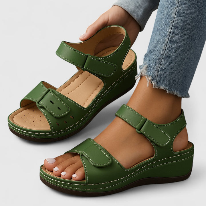 Pauline™ | Ortopædiske sandaler med kilehæl