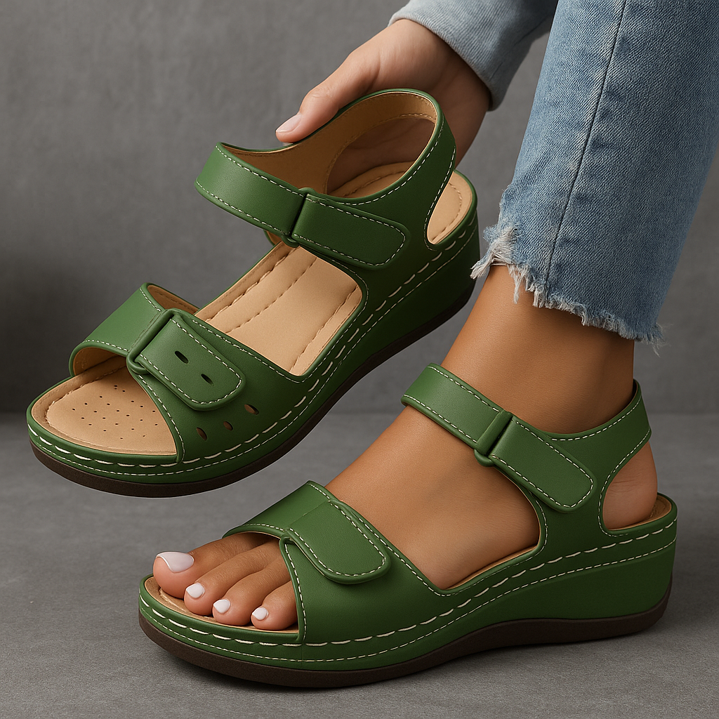 Pauline™ | Ortopædiske sandaler med kilehæl