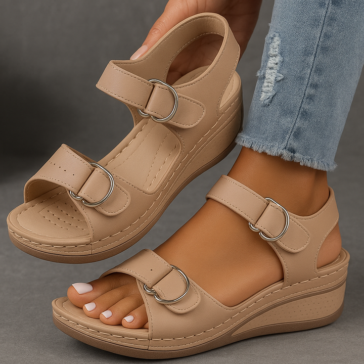 Pauline™ | Ortopædiske sandaler med kilehæl