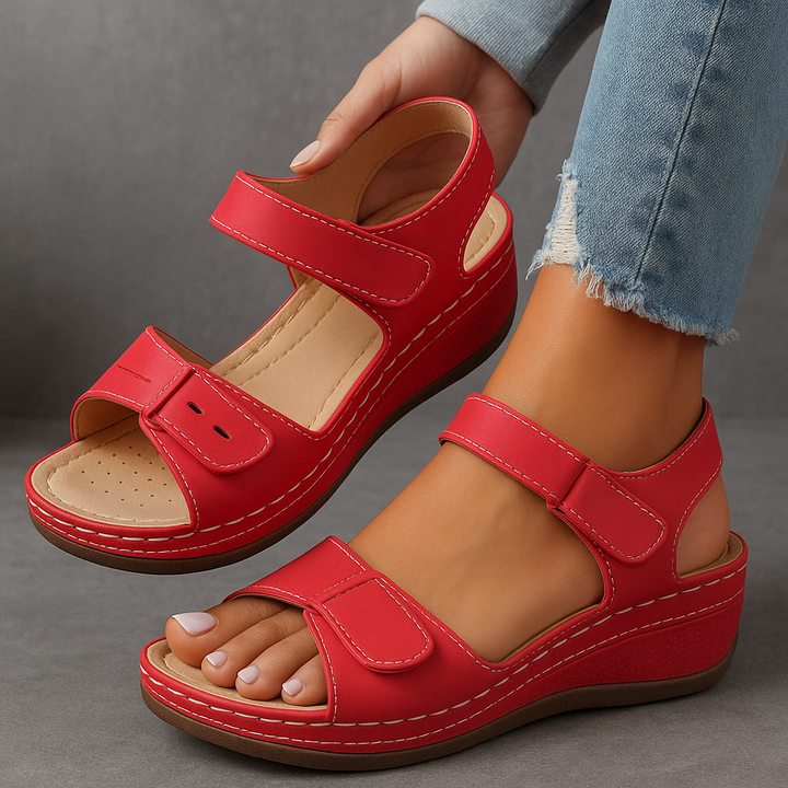 Pauline™ | Ortopædiske sandaler med kilehæl