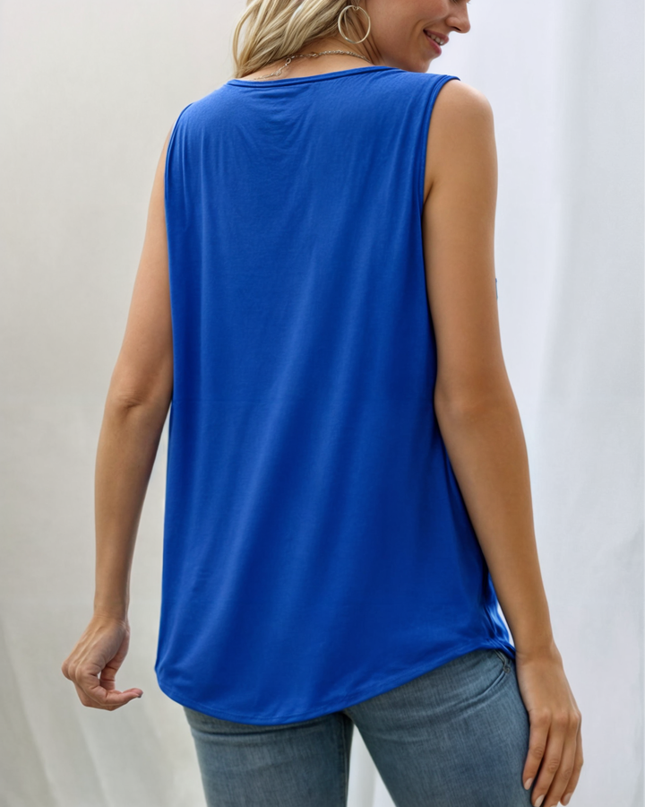 Katerina™ | Ærmeløs tanktop med firkantet udskæring