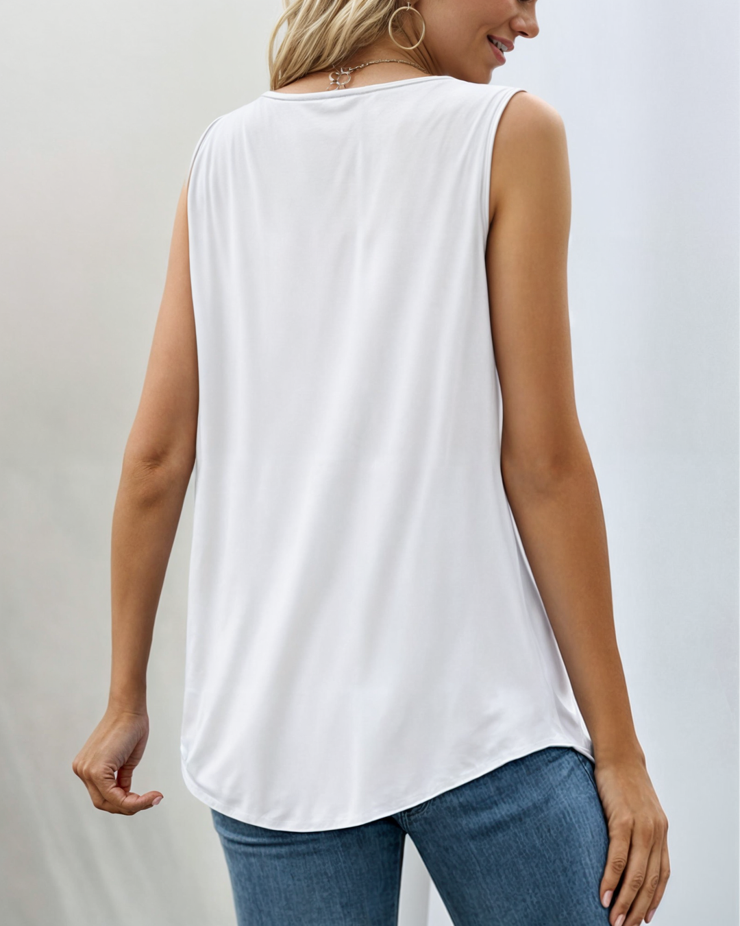 Katerina™ | Ærmeløs tanktop med firkantet udskæring