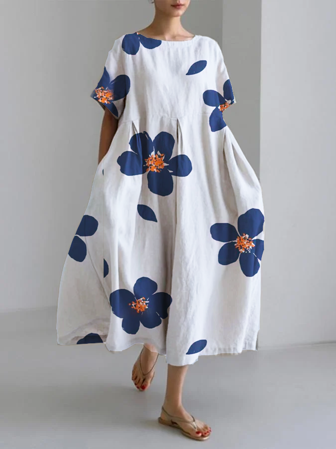 Cecilie – Elegant blomsterkjole til enhver lejlighed med stil og svævende komfort