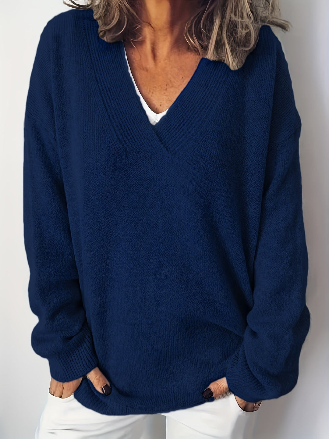 Jorid™ | Blød og Tidløs V-Hals Sweater