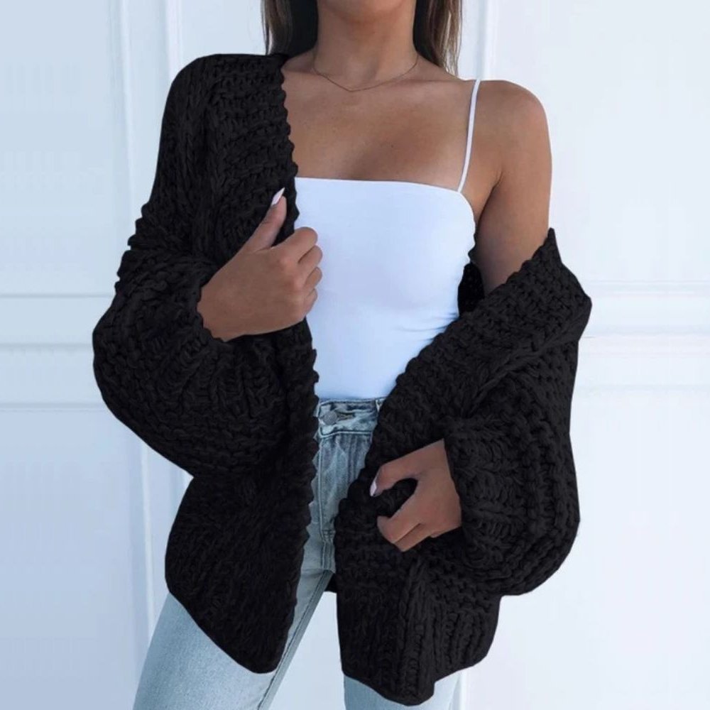Benedikte-Marie™ | Oversize Strikvest til Hygge