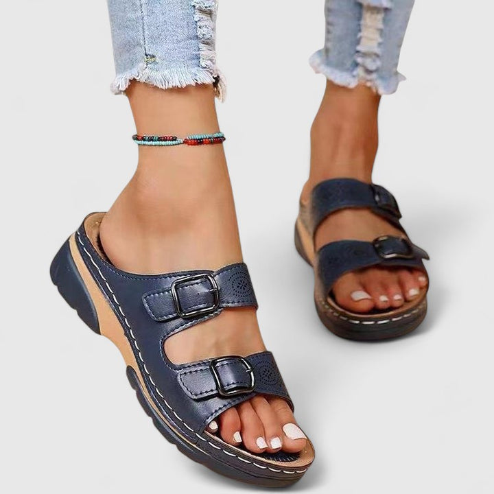 Nina™  | Ortopædiske sandaler med kilehæl