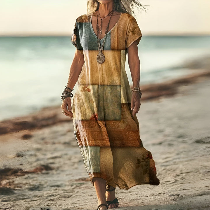 Josepha™ | Stilfuld Blomsterprint Boho Kjole